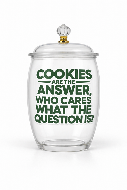 Cookies Are the Answer jar